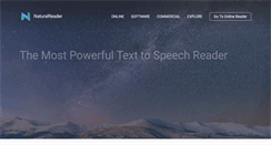 Desktop Screenshot of naturalreaders.com
